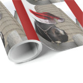 Kerstmis Boerderij Cadeaupapier (Rol Hoek)