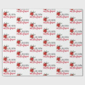 Kerstmis Boerderij op wit Cadeaupapier (Vlak)