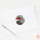 Kerstmis Boerderij Ronde Sticker (Envelop)