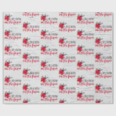 Kerstmis Boerderij verse op Birch Cadeaupapier (Vlak)