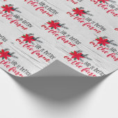 Kerstmis Boerderij verse op Birch Cadeaupapier (Hoek)