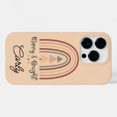 Kerstmis Boho Beige Case-Mate iPhone Case (Achterkant (horizontaal))