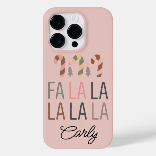 Kerstmis Boho Roze Case-Mate iPhone Case (Achterkant)