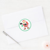 Kerstmis Boksen Vakantie Ronde Sticker (Envelop)