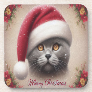 Kerstmis Bombay Kat, Vrolijk Kerstmis Bombay Kitte Bier Onderzetter