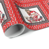 Kerstmis bonpatroon Voeg je eigen foto toe Cadeaupapier (Rol Hoek)