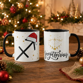 Kerstmis Boogschutter Zodiac Kerstman Hoed Mok