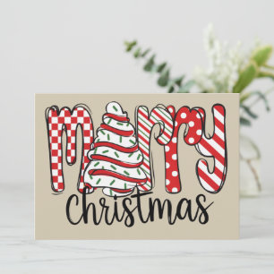 Kerstmis Boom Cake Xmas Festive Vakantie Feestdagenkaart