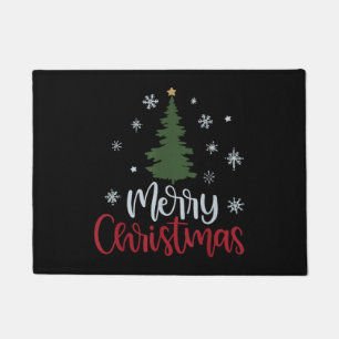 Kerstmis Boom Kerst T-Shirts Voor Vrouwen Een Deurmat