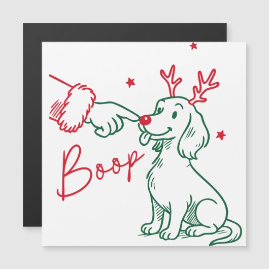 Kerstmis Boop Saushond Hond (Voorkant / Achterkant)