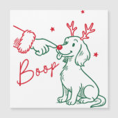 Kerstmis Boop Saushond Hond (Voorkant)