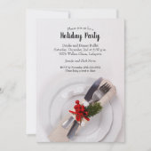 Kerstmis Bord Holiday Uitnodigingen (Voorkant)