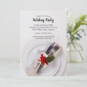 Kerstmis Bord Holiday Uitnodigingen (Staand voorkant)