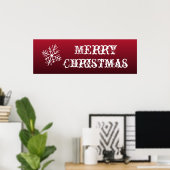 Kerstmis Bord Muur Poster Decoratie (Thuiskantoor)