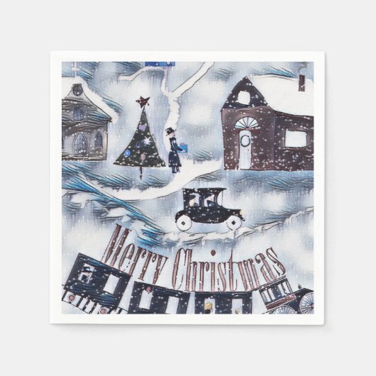 Kerstmis,  Bord Servet (Voorkant)