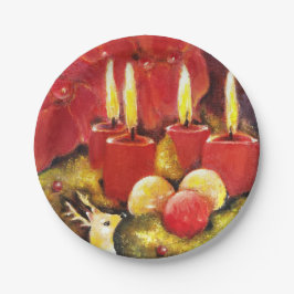 Kerstmis - Borden op papier Papieren Bordje