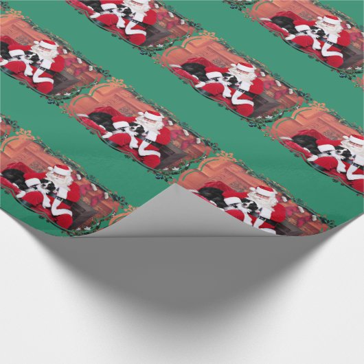 Kerstmis - Border Collie - Flip Cadeaupapier (Hoek)