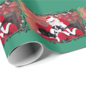 Kerstmis - Border Collie - Flip Cadeaupapier (Rol Hoek)