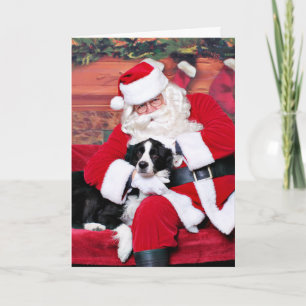 Kerstmis - Border Collie - Flip Feestdagen Kaart