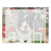 Kerstmis - Border Collie - Jessup Notitieblok (Voorkant)