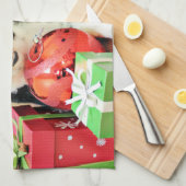 Kerstmis - Border Collie - Yaeger Theedoek (Quarter Fold)