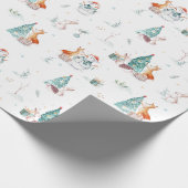 Kerstmis Bos Cadeaupapier (Hoek)