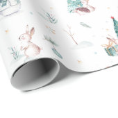 Kerstmis Bos Cadeaupapier (Rol Hoek)