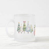 Kerstmis bos matglas koffiemok (Links)