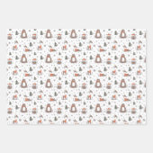 Kerstmis Bosdieren Inpakpapier Vel (Voorkant)
