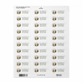 Kerstmis Boston Terrier Hond Etiket (Full Sheet)