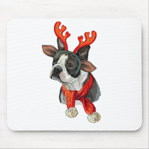 Kerstmis Boston terriër hond Muismat