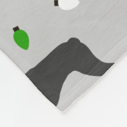 Kerstmis Boston Terrier Sherpa Blanket Fleece Deken (Hoek)