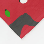 Kerstmis Boston Terrier Sherpa Blanket Fleece Deken (Hoek)
