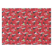 Kerstmis Boston Terrier Tablecloth Tafelkleed (Voorkant (Horizontaal))