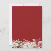 Kerstmis Botanische feestdag Kaart (Achterkant)