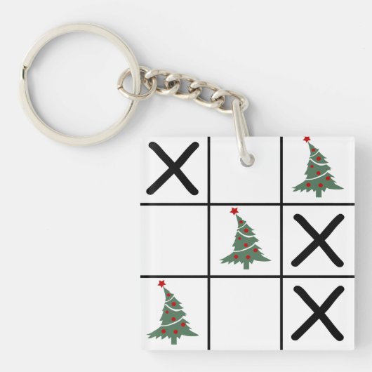 Kerstmis Boter Kaas en Eieren Sleutelhanger (voorkant)