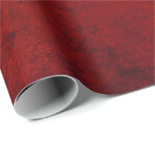 Kerstmis Bourgondië Rood Typografie Damast Cadeaupapier (Rol Hoek)