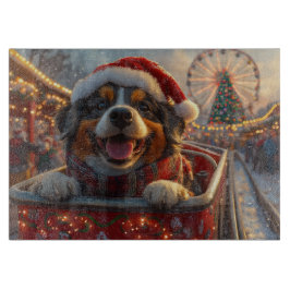 Kerstmis Bouviers des Flandres honden achtbaan Snijplank