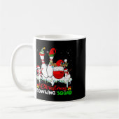 Kerstmis Bowling Squad Dabbing Santa Elf Bowling Koffiemok (Links)