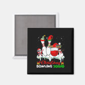 Kerstmis Bowling Squad Dabbing Santa Elf Bowling Magneet (Voorkant / Achterkant)