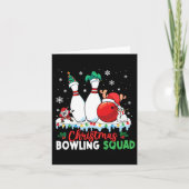 Kerstmis Bowling Squad Dabbing Santa Funny Christ Kaart (Voorkant)