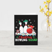 Kerstmis Bowling Squad Dabbing Santa Funny Christ Kaart (Gele Bloem)