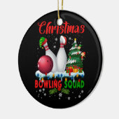 Kerstmis Bowling Squad Dabbing Santa Funny Christ Keramisch Ornament (Links)