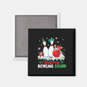 Kerstmis Bowling Squad Dabbing Santa Funny Christ Magneet (Voorkant / Achterkant)