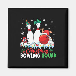 Kerstmis Bowling Squad Dabbing Santa Funny Christ Magneet