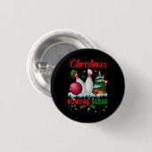 Kerstmis Bowling Squad Dabbing Santa Funny Christ Ronde Button 3,2 Cm (Voorkant /achterkant)