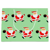 Kerstmis Bowling Vakantie Groot Cadeauzakje (Voorkant)
