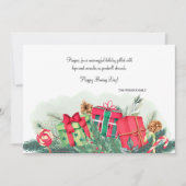 Kerstmis Boxing Day Vakantiewenskaart Feestdagenkaart (Voorkant)