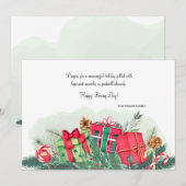 Kerstmis Boxing Day Vakantiewenskaart Feestdagenkaart (Voorkant / Achterkant)