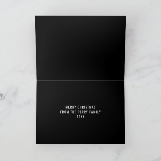 Kerstmis Boxwood Neon Licht Merry + Bright Kaart (Binnen)